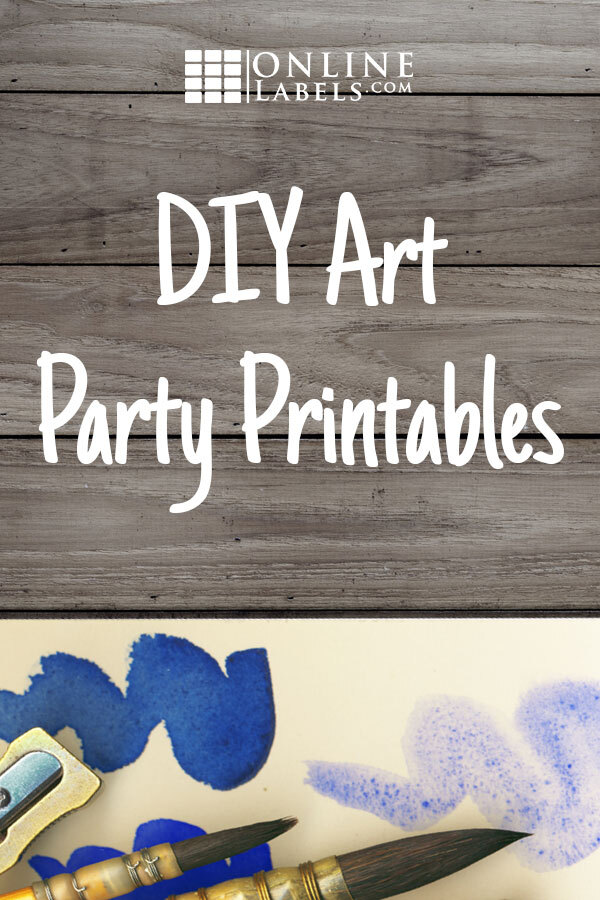 DIY party favors for an art party