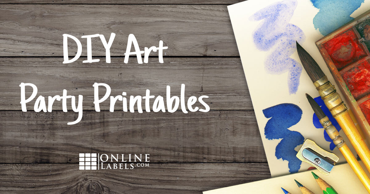 Tutorial, how to create personalized party favors for art-themed party