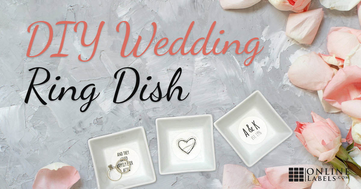 Printable wedding ring dish project.