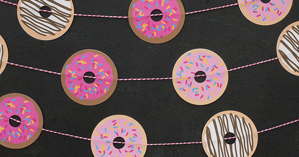 Tutorial: cheap and easy donut garland