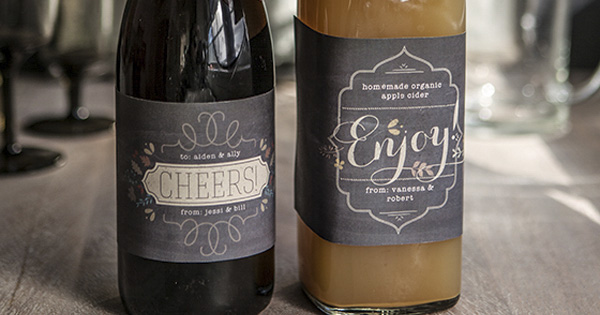 Fall bottle labels.