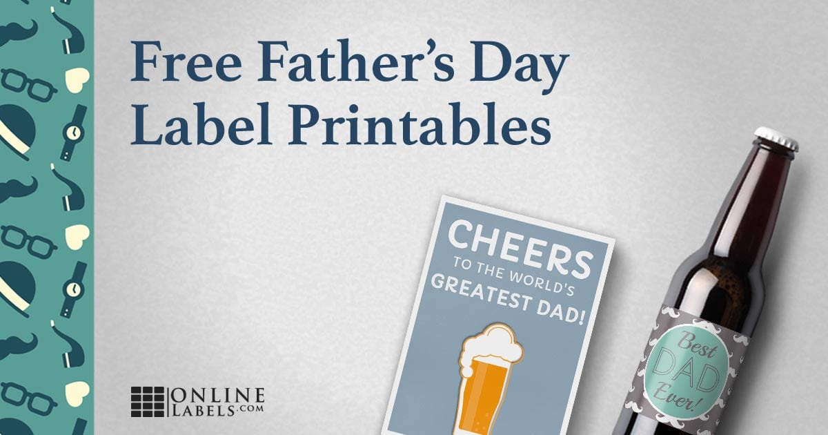 Fathers Day label template roundup article