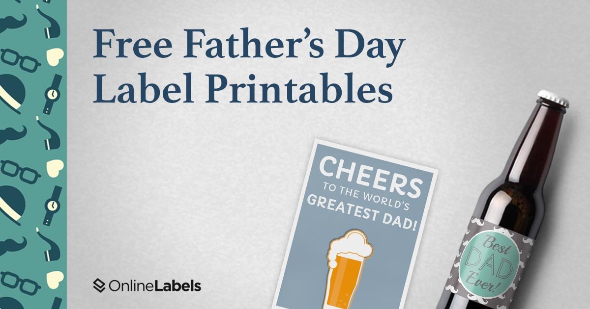 20 Free Printable Label Templates For Father's Day