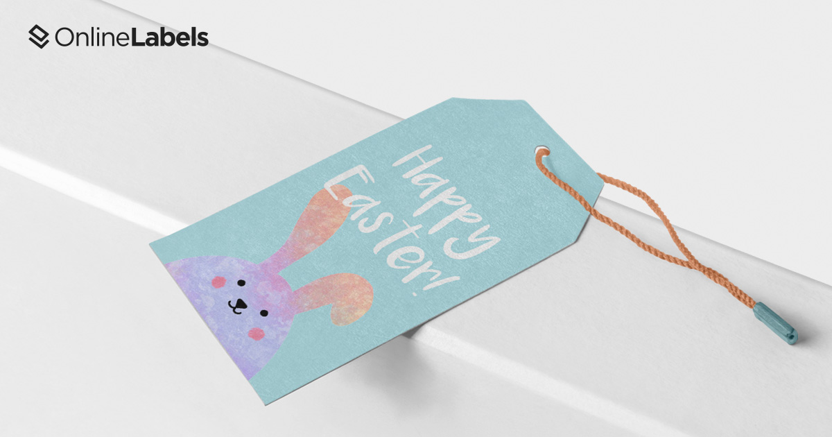 Free printable Easter party favor label templates and Easter basket label templates