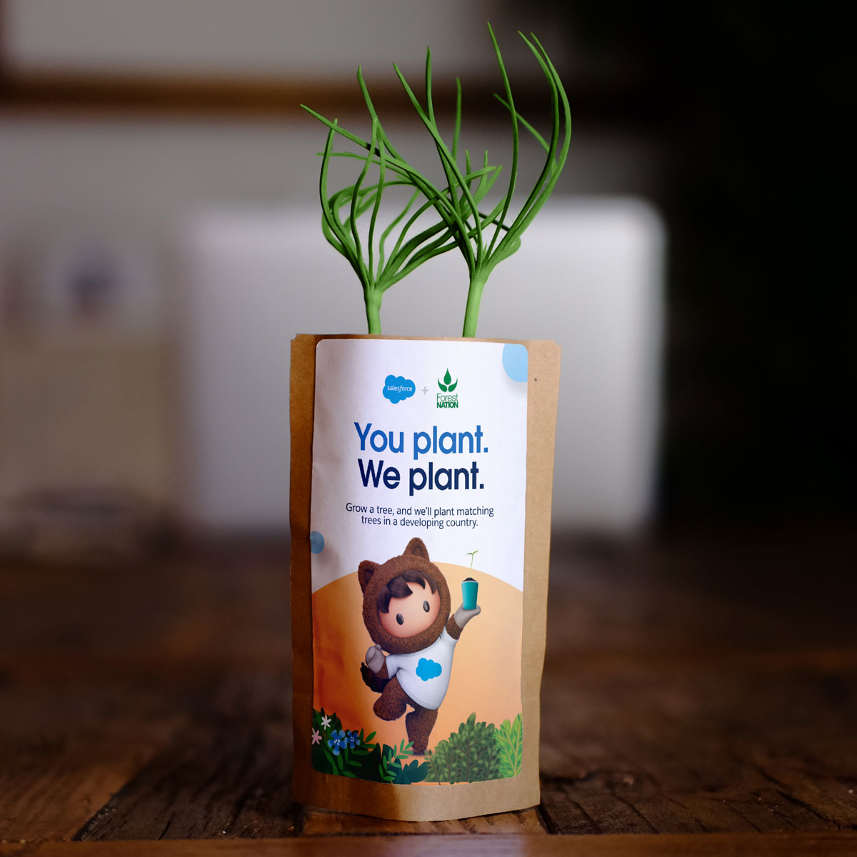 You Plant We Plant labeled pouch