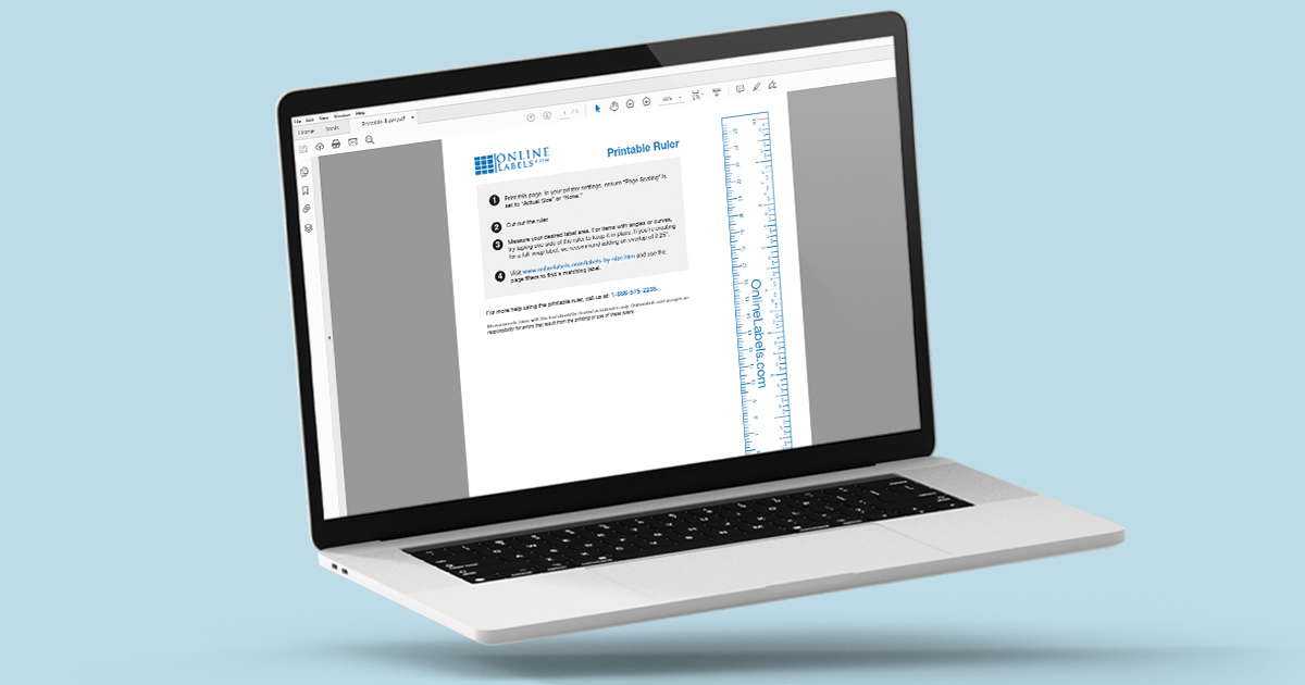 Using the printable ruler to measure round objects, step 1: download and print the printable