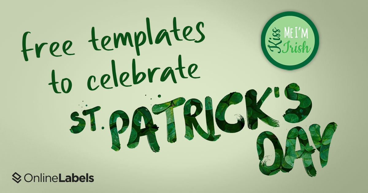 St. Patricks Day label template roundup article