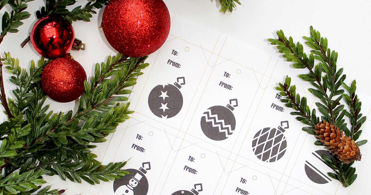 Download and print your gift tag design.