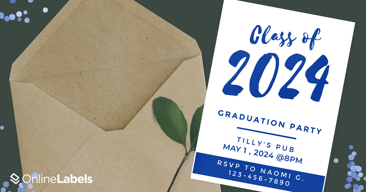 Get in the graduation spirit with free printable label templates for addressing and sending snail mail