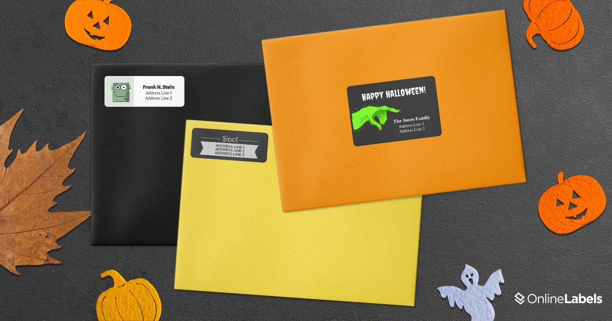 Celebrate Halloween all month long with these printable templates for addressing mail and packages