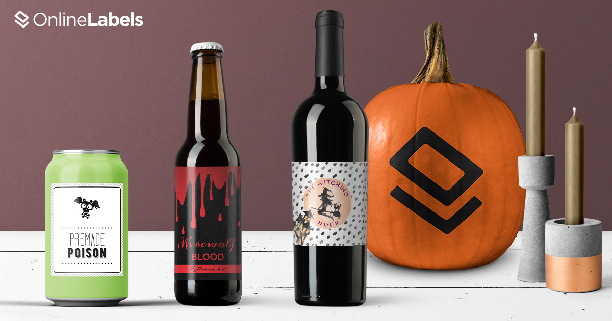 Celebrate Halloween with these free printable label templates for water bottles, wine bottles, and beer bottles