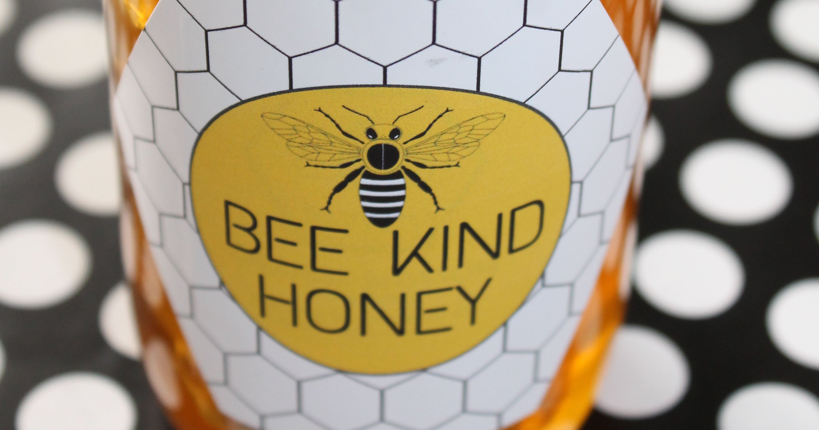 Free pre-designed label template for labeling homegrown honey.