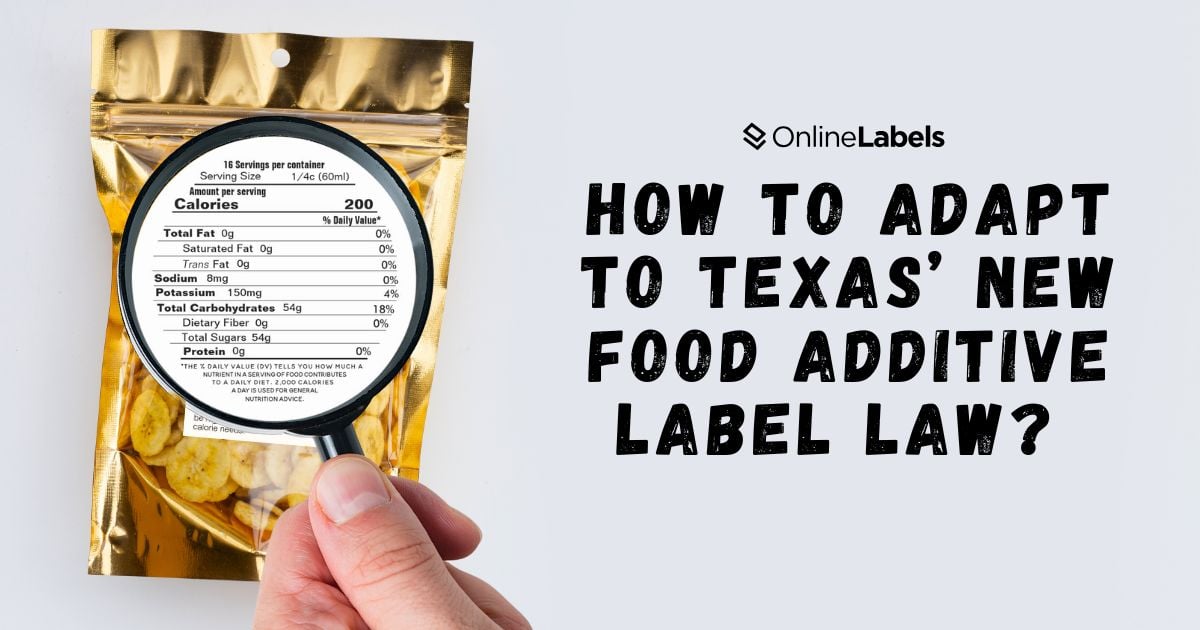 How to Adapt to Texas’ New Food Additive Label Law?