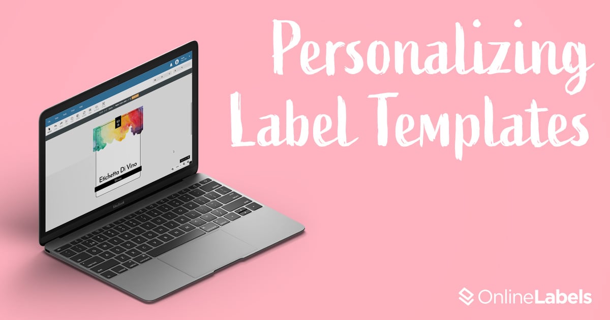 How to start with a pre-designed label template and end up with a custom label design