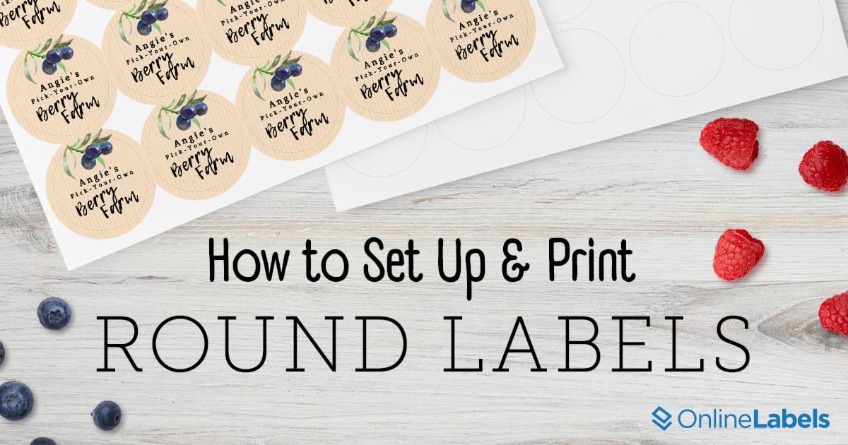 How to Set up and Print Round Labels