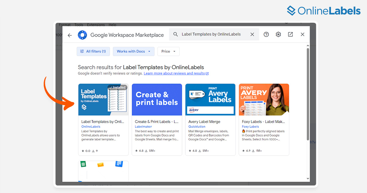 How to Install & Use Label Templates by OnlineLabels in Google Docs