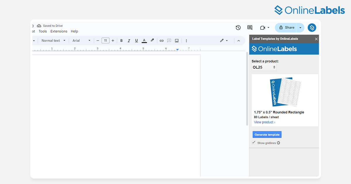 How to Install & Use Label Templates by OnlineLabels in Google Docs