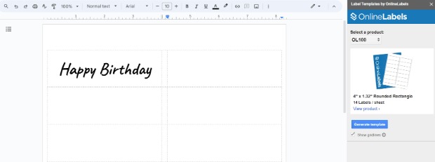 How to Install & Use Label Templates by OnlineLabels in Google Docs