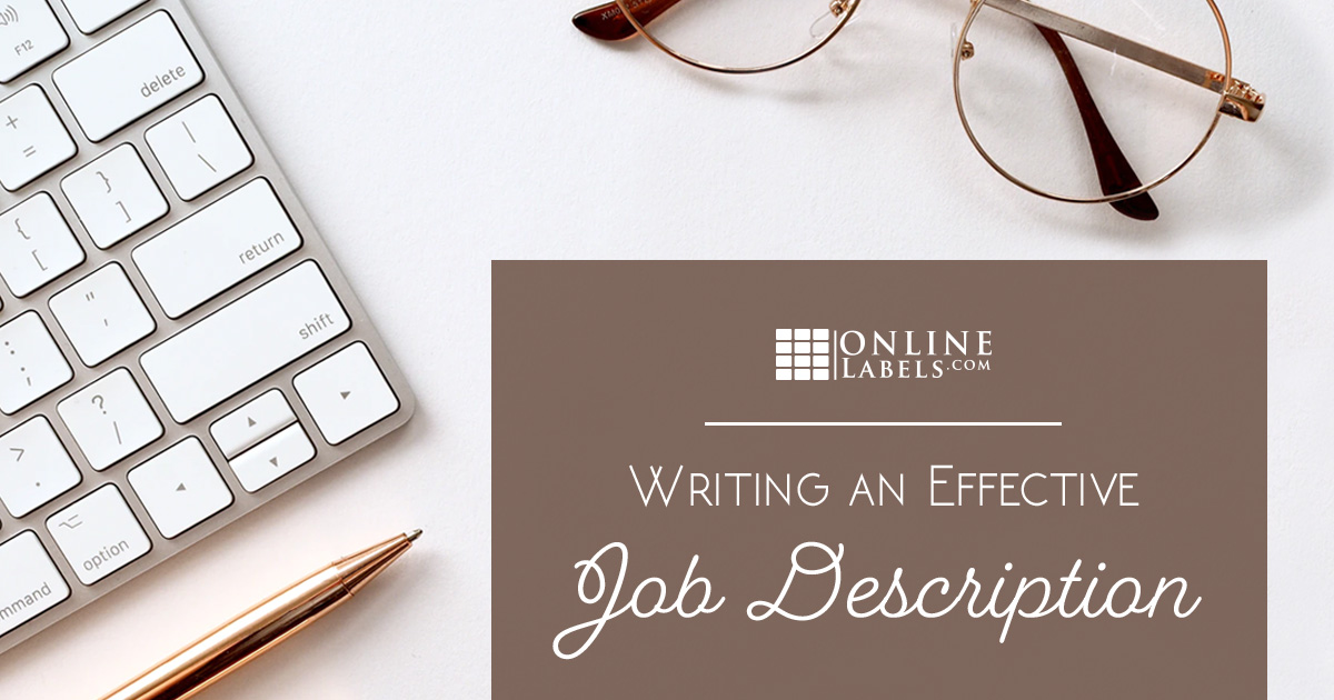 Writing an effective job description.