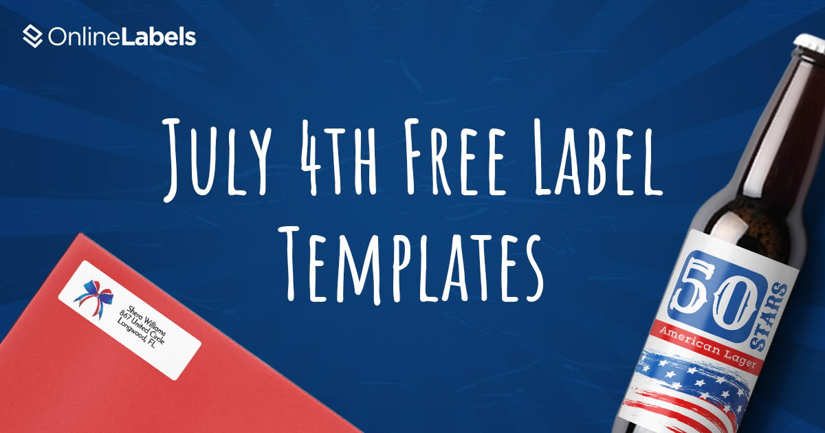 July 4th label template roundup article