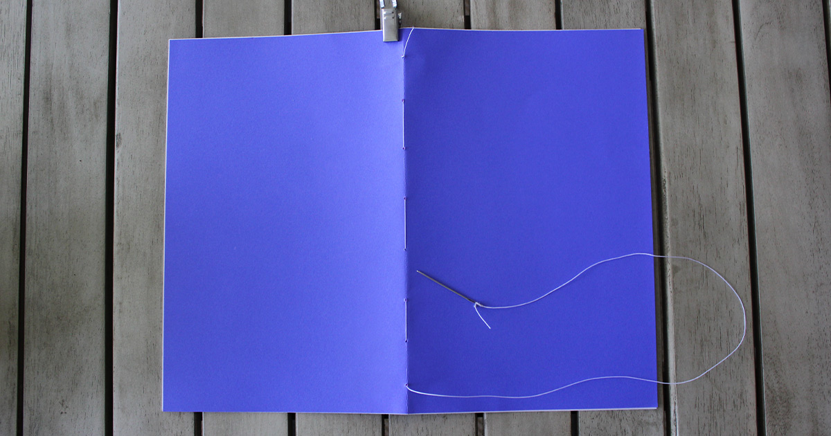 How to kettle stitch pages to make a journal