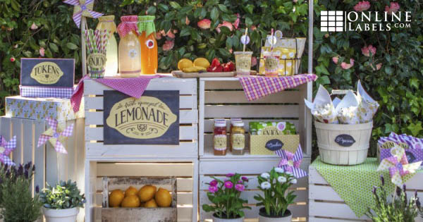 Free Lemonade Stand Label Templates by Lia Griffith