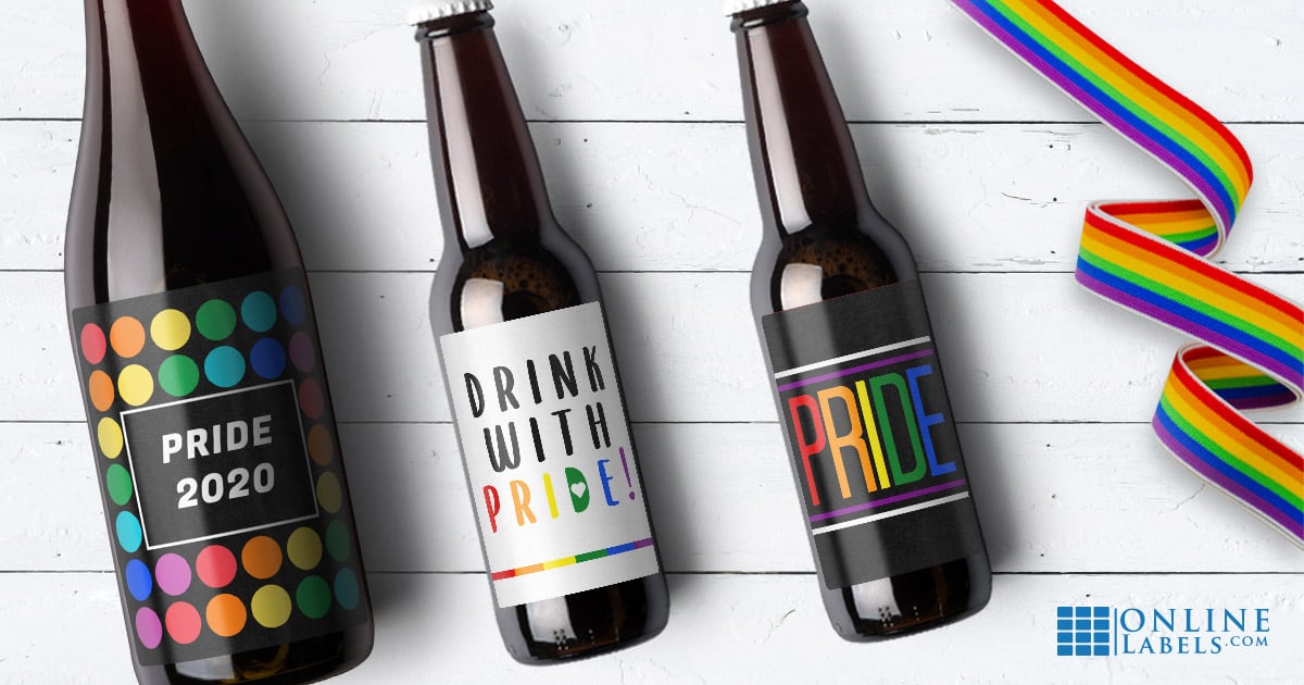 Celebrate pride month with these LGBT-friendly printable templates for wine bottles and beer bottles