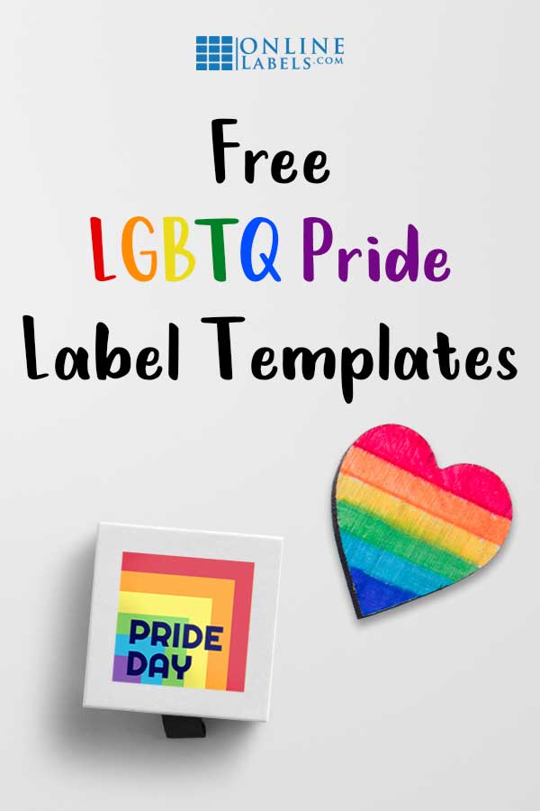 Label templates for Pride Month and the LGBT community