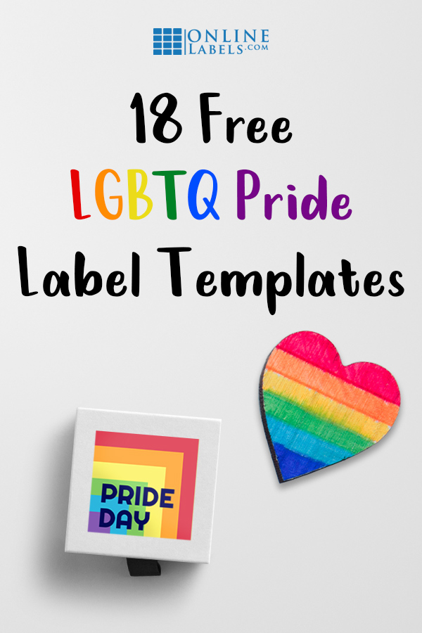 Label templates for Pride Month and the LGBT community