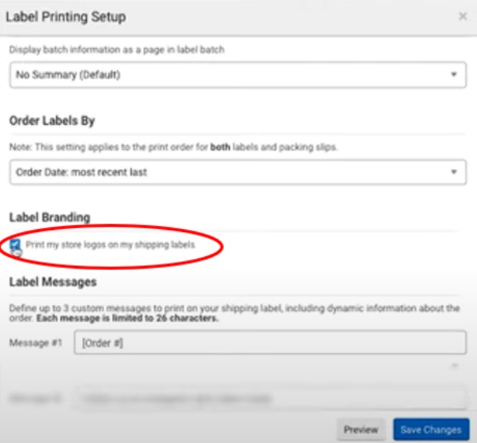 How to add a logo to a shipping label