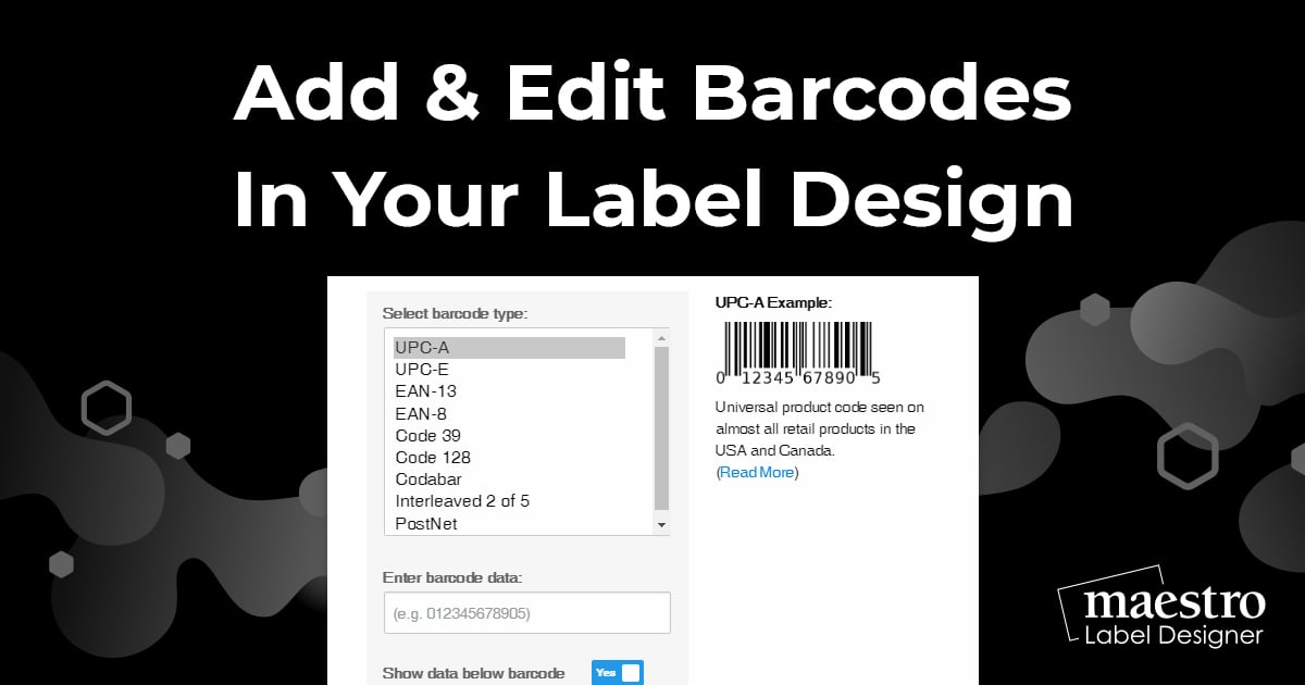 How To Add & Edit Barcodes In Your Label Design