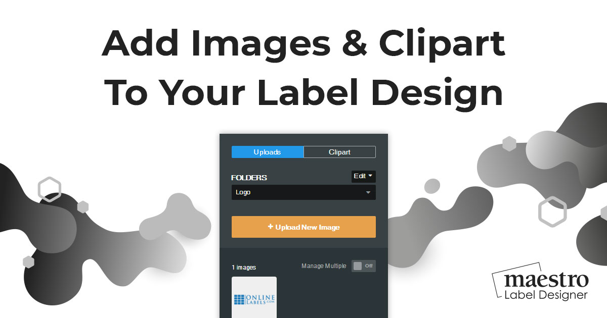 create labels with clipart