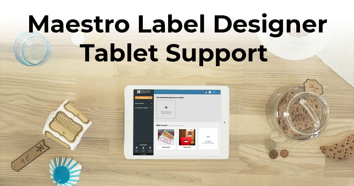 Using Maestro Label Designer on a tablet