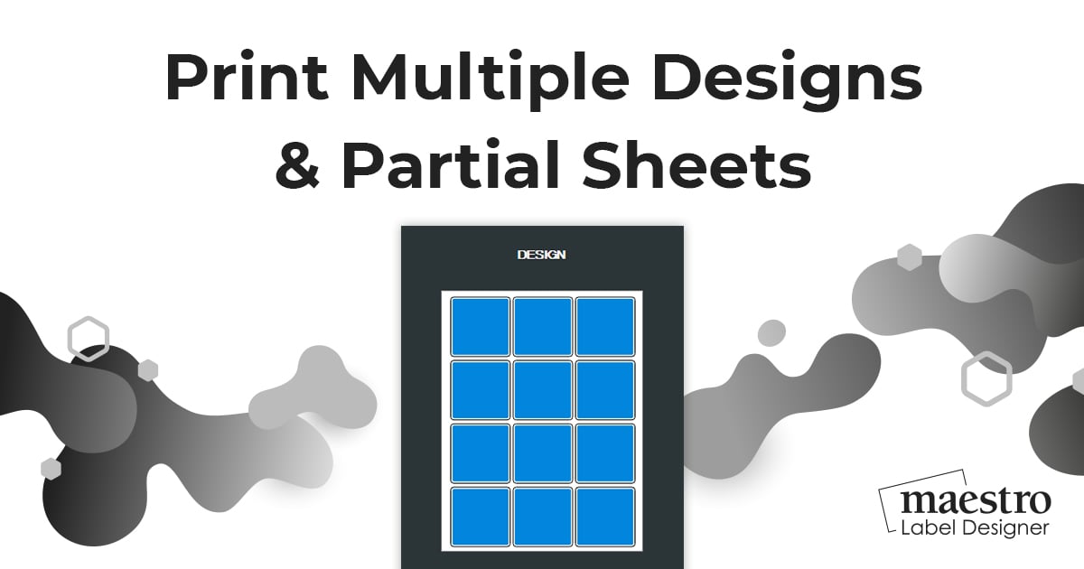 How To Print Multiple Designs & Partial Sheets Using The Multi-Design Tool