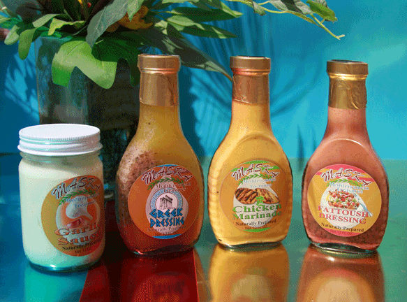 Maska Food Salad Dressing and Sauce Bottle Labels