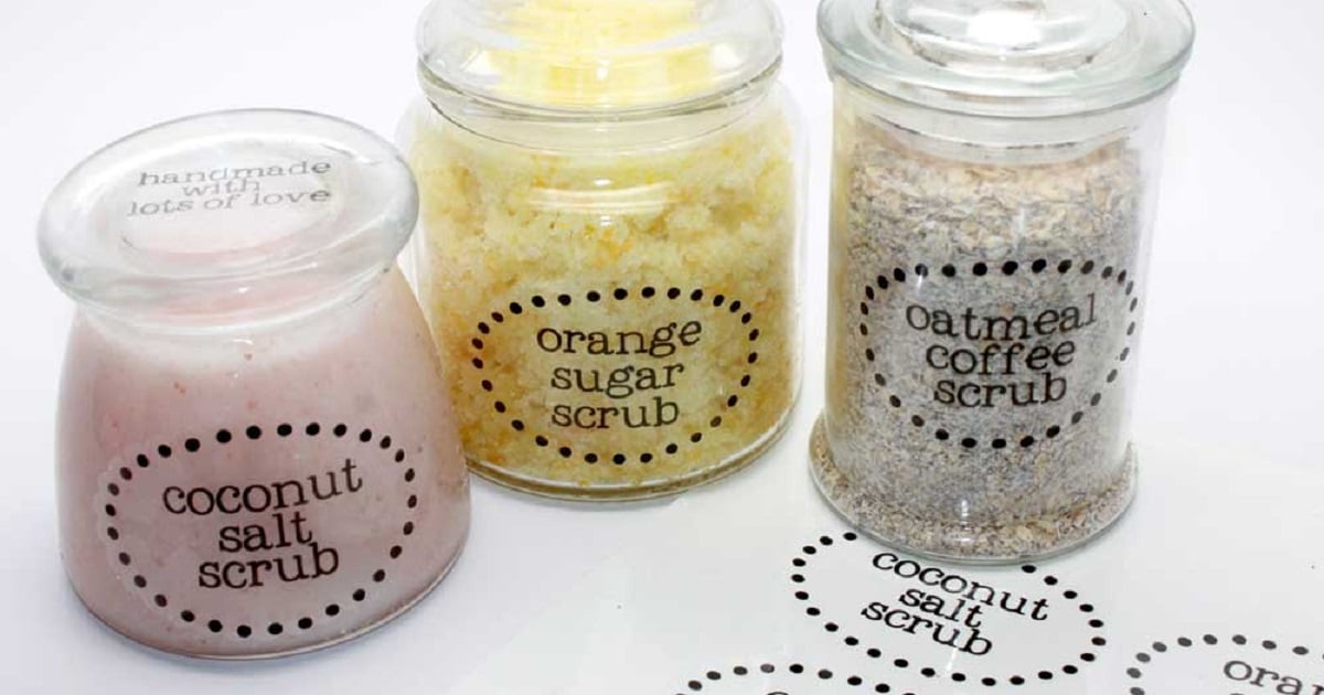 Coffee, sugar, and salt scrub tutorials for mother's day