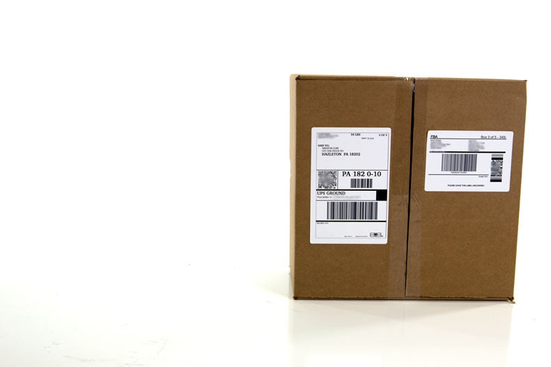 Right and wrong way to apply an Amazon FBA shipping label