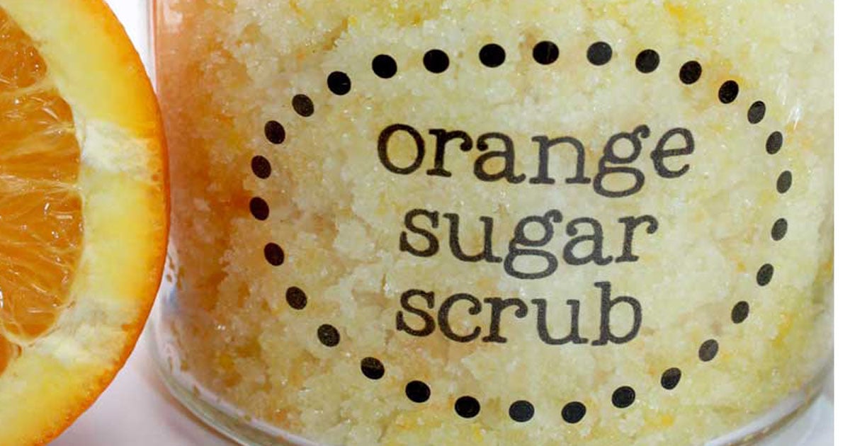 Recipe + printables for handmade orange sugar scrub