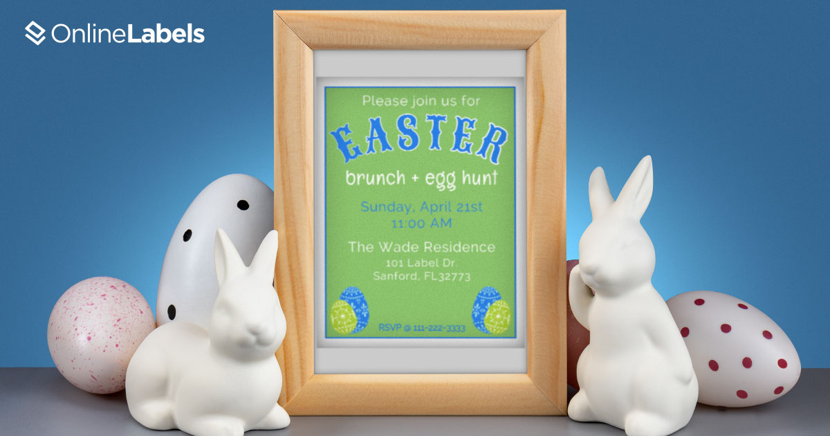 Free printable label templates to use for Easter brunch/lunch/dinner all month long