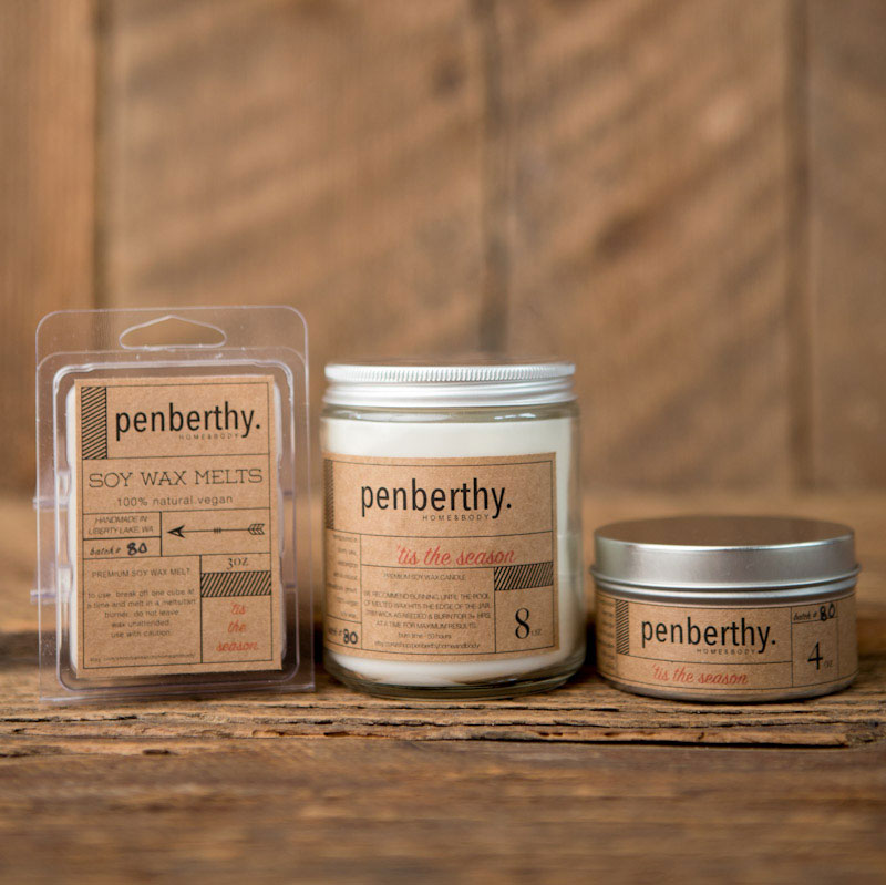 Penberthy's line of labeled candle products