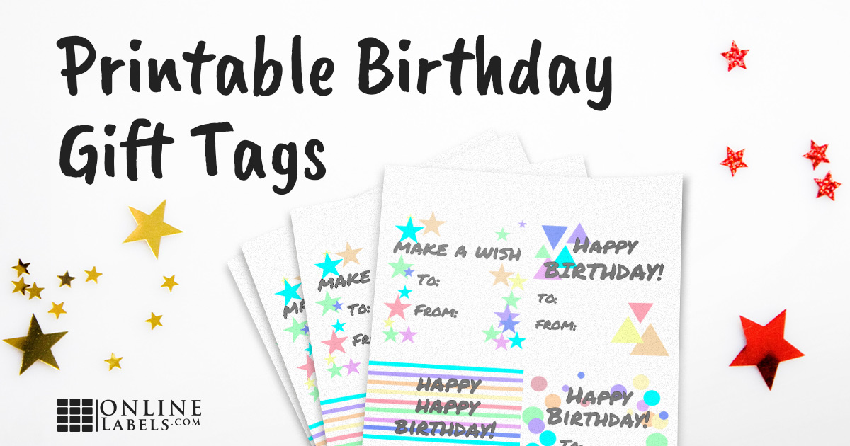  Free Printable Birthday Gift Tags Template FREE PRINTABLE TEMPLATES