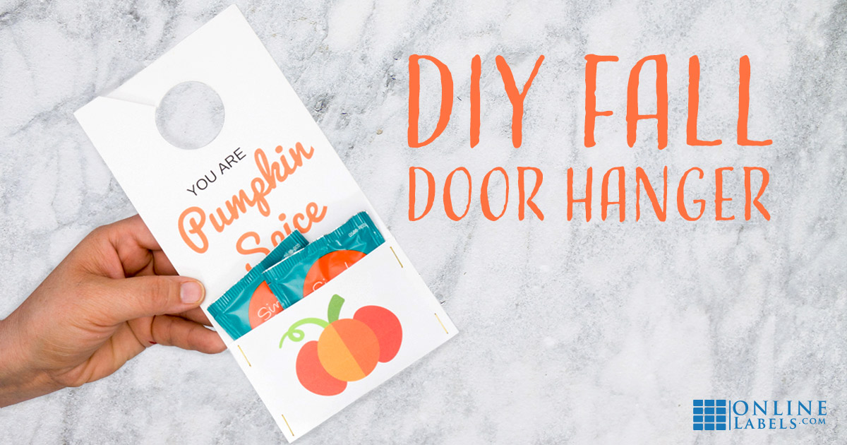 Create a printable Fall door hanger.