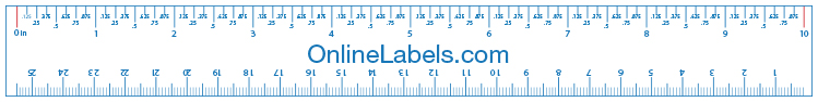 how to find the label size you need with the printable ruler