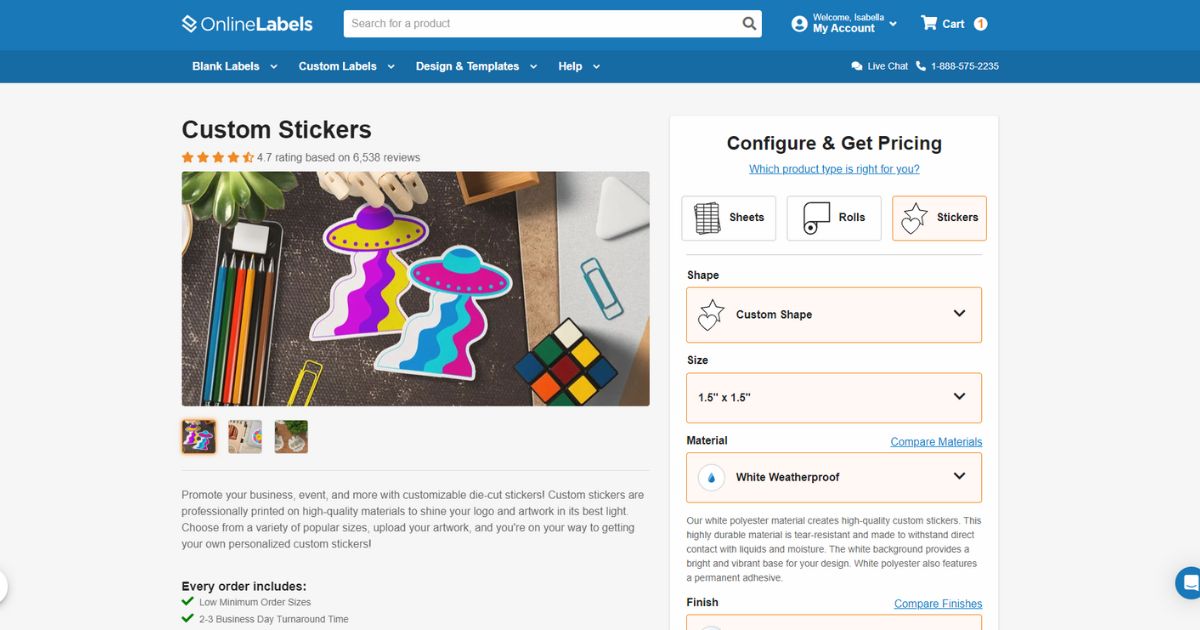 How to Sel Stickers on Etsy