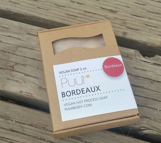 PuurBody Handmade Soap — Bordeaux Wine