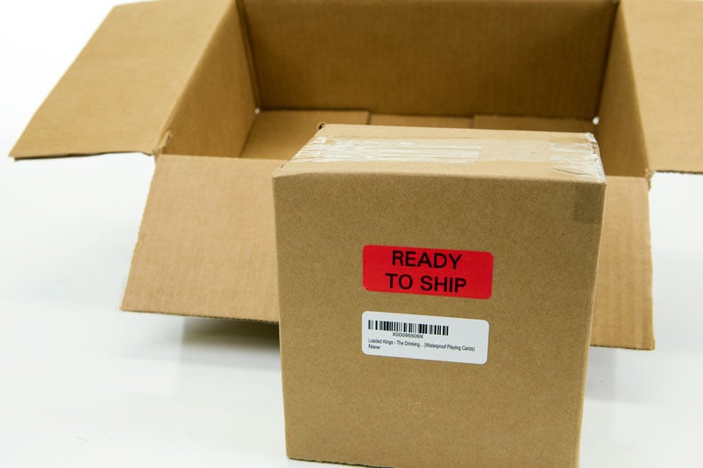 "Ready to ship" label for use with Amazon FBA