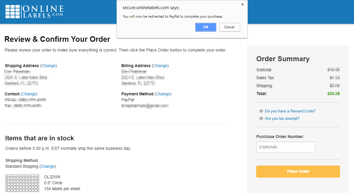 Can I use PayPal to pay for my order?
