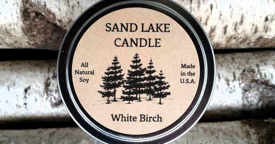 Candle label with only essential information