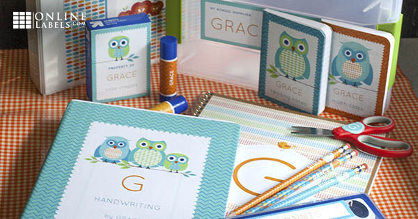 Personalized School Supply Labels - Lia Griffith