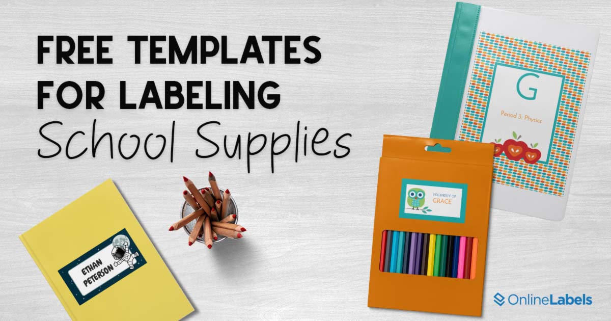 25 Free Label Templates For Back To School